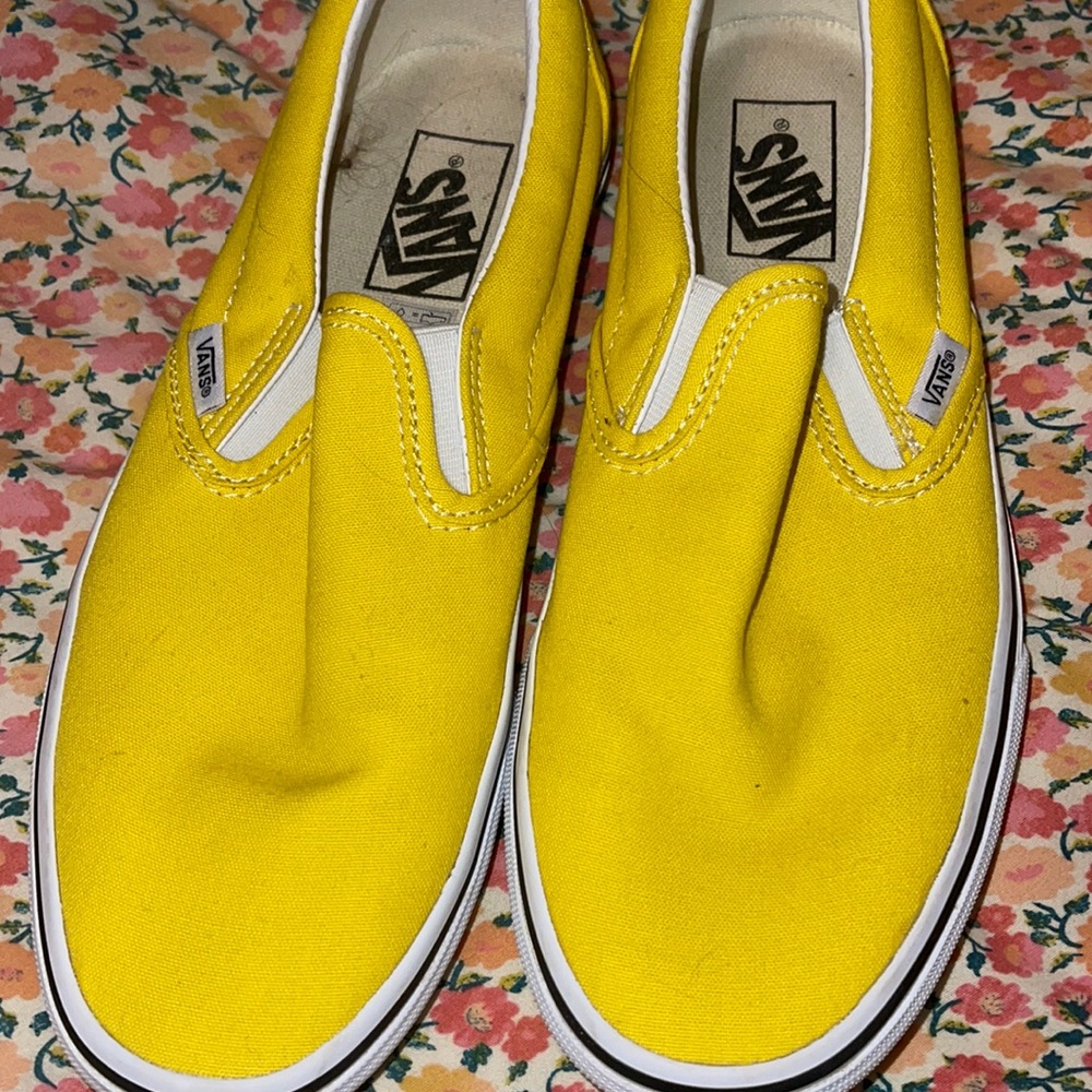 Bright yellow vans